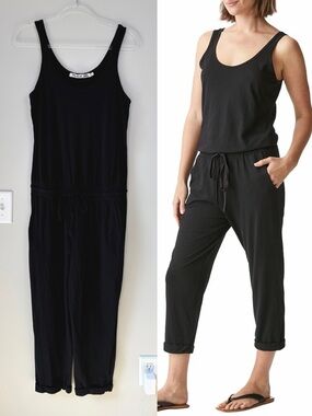 Michael Stars Black Theo Tank Jumpsuit